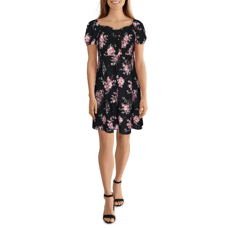 Satin mini dresses for a luxurious feel lily morgan Women's Trendsetters Floral Print Cap Sleeve Dress Satin mini dresses for a luxurious feel lily morgan Women's Trendsetters Floral Print Cap Sleeve Dress