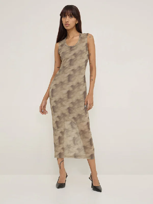 Mini dresses with tassel accents for a fun touch Nuon Olive Mesh Bodycon Dress with Camisole Mini dresses with tassel accents for a fun touch Nuon Olive Mesh Bodycon Dress with Camisole