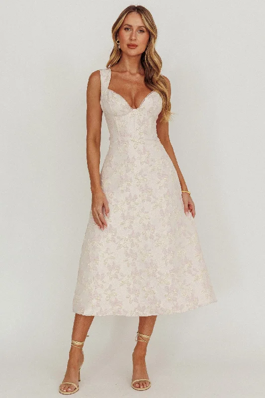 Midi dresses with lace - up fronts for a unique and adjustable style Dream Dust Lace Up Back A-Line Midi Dress Midi dresses with lace - up fronts for a unique and adjustable style Dream Dust Lace Up Back A-Line Midi Dress