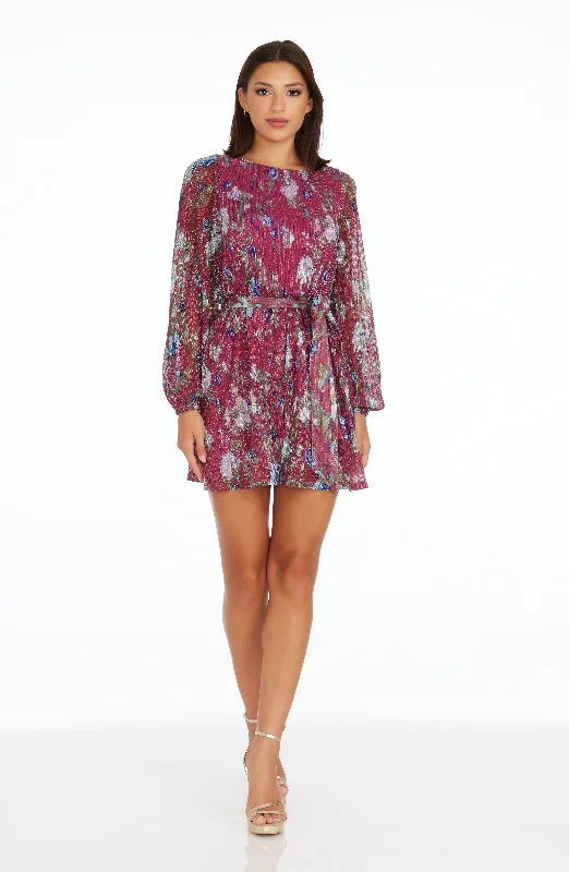 Mini dresses with abstract prints for an artistic look Kirsi Floral Dress