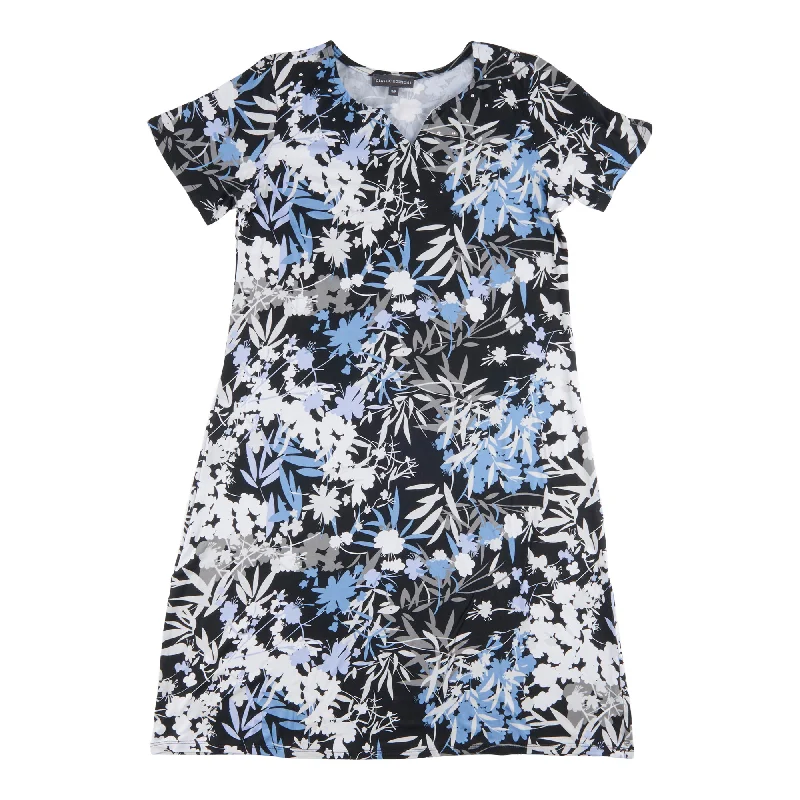 Mini dresses with off - the - shoulder styles Classic Editions Women's Short Sleeve Floral Dress Mini dresses with off - the - shoulder styles Classic Editions Women's Short Sleeve Floral Dress