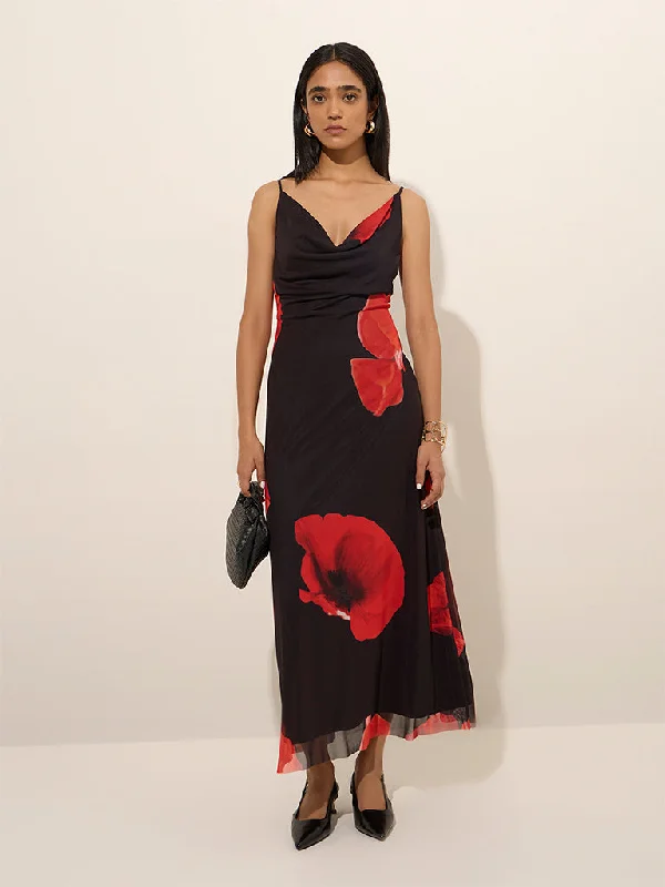 Printed mini dresses for a casual day out Wardrobe Black Floral Printed Mesh Bodycon Dress Printed mini dresses for a casual day out Wardrobe Black Floral Printed Mesh Bodycon Dress