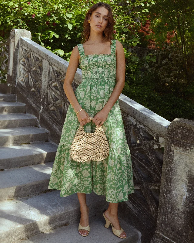 Midi dresses with printed lining for a hidden and stylish detail Cotton Isla Dress