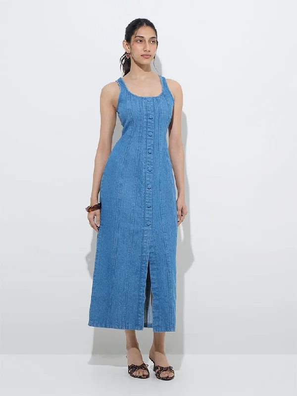 Animal print mini dresses for a bold statement LOV Blue Denim A-Line Dress