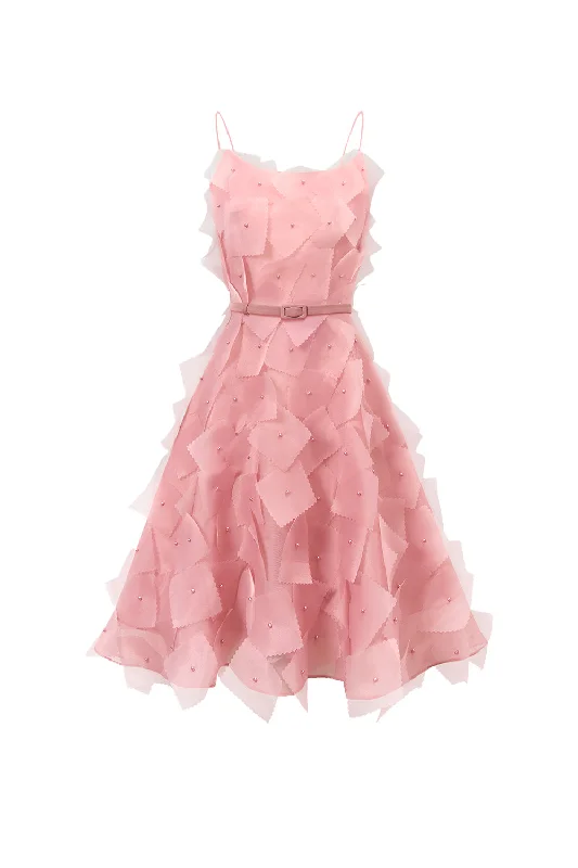 Plaid mini dresses for fall fashion Ellise A-line Scoop Neck Organza Mini Dress
