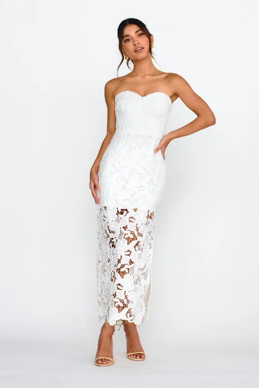 Midi dresses with pleated skirts for a timeless and elegant appeal Parisa Sequin Embroidery Overlay Midi Dress White Midi dresses with pleated skirts for a timeless and elegant appeal Parisa Sequin Embroidery Overlay Midi Dress White