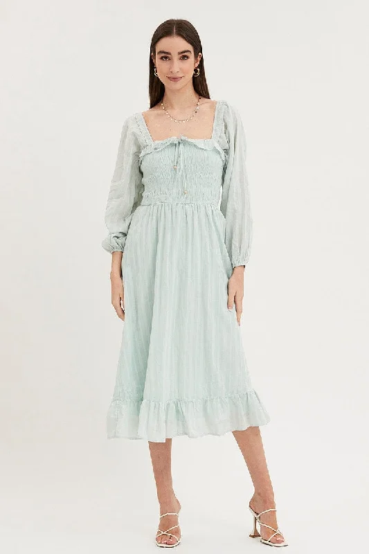 Midi dresses with off - the - shoulder necklines for a flirty look Green Midi Dress Long Sleeve Evening Midi dresses with off - the - shoulder necklines for a flirty look Green Midi Dress Long Sleeve Evening