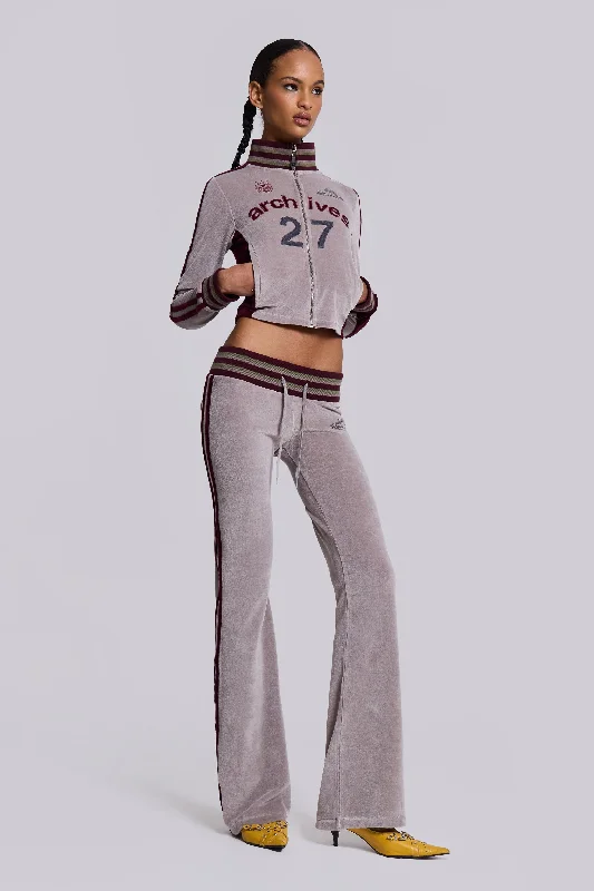 Plus Size Women's Drawstring - Waist Loungewear Pants in Soft Fabrics27 Velour Low Rise Bootcut Trousers Plus Size Women's Drawstring - Waist Loungewear Pants in Soft Fabrics27 Velour Low Rise Bootcut Trousers