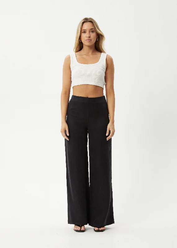 Straight - Leg Women's Vegan Leather Pants for a Chic LookAFENDS Womens Gemma - Cupro Pants - Black Straight - Leg Women's Vegan Leather Pants for a Chic LookAFENDS Womens Gemma - Cupro Pants - Black