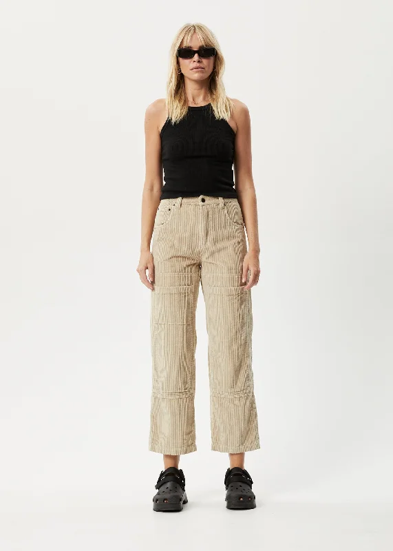 Ankle - Length Women's Printed Joggers for TravelingAFENDS Womens Paradise Moss - Corduroy Pants - Dark Ecru Ankle - Length Women's Printed Joggers for TravelingAFENDS Womens Paradise Moss - Corduroy Pants - Dark Ecru