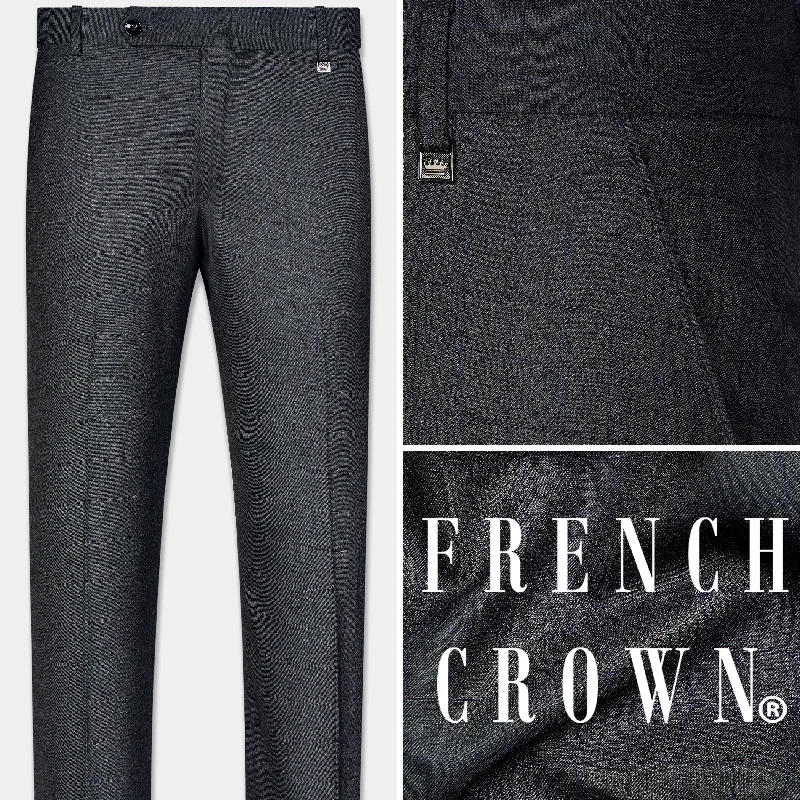 Arsenic Grey Wool Rich Pant