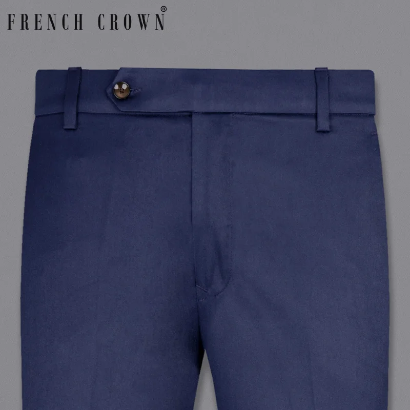 Bunting Blue Wool Rich Pant