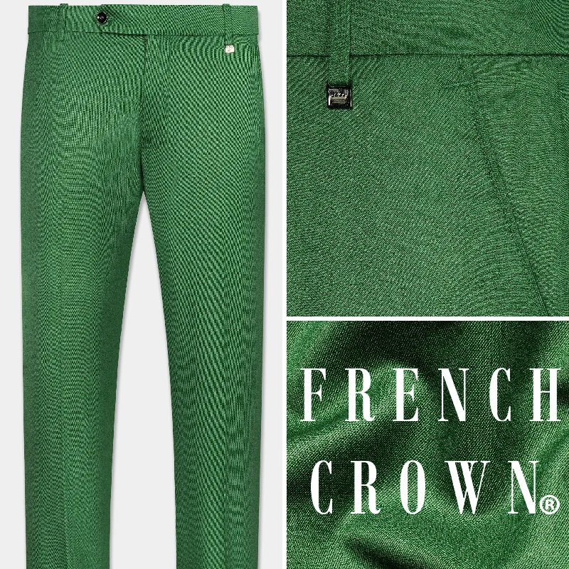 Como Green Wool Rich Pant