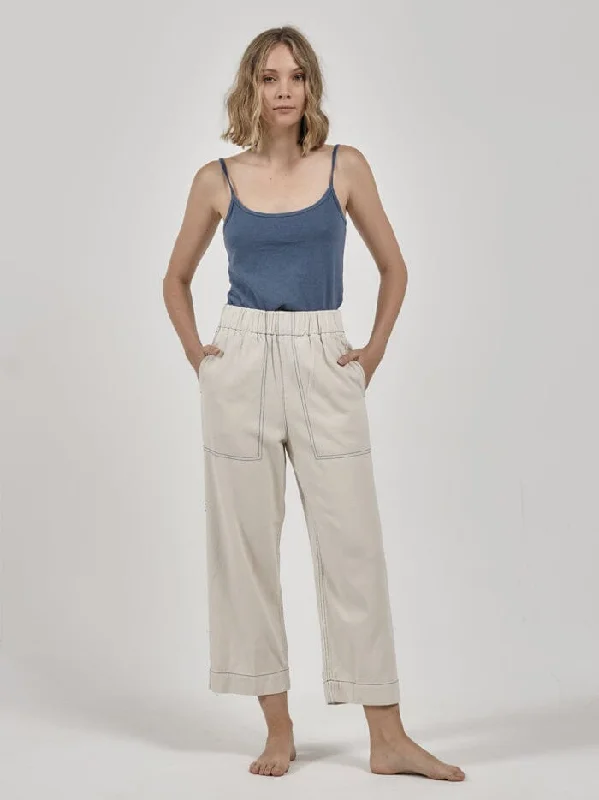 Bootcut Style Women's Stretch Denim Jeans in Dark WashEase Utility Pant - Vintage Bone / Botanical Blue Bootcut Style Women's Stretch Denim Jeans in Dark WashEase Utility Pant - Vintage Bone / Botanical Blue