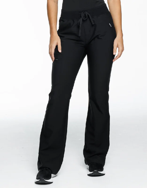 Women's Straight - Leg Linen Pants for a Breezy Summer LookEssential Flare Scrub Pants - Black Women's Straight - Leg Linen Pants for a Breezy Summer LookEssential Flare Scrub Pants - Black