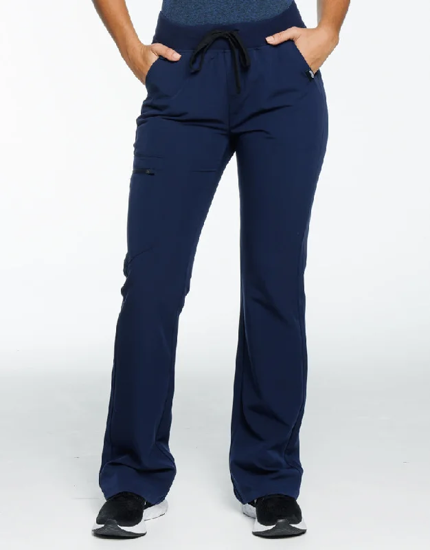 Capri Length Women's Printed Yoga Pants for Workout SessionsEssential Flare Scrub Pants - True Navy Capri Length Women's Printed Yoga Pants for Workout SessionsEssential Flare Scrub Pants - True Navy