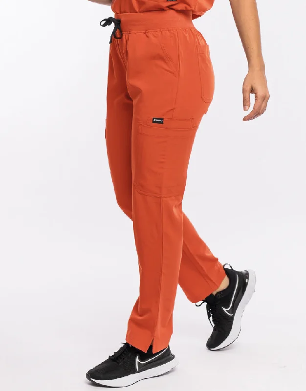 Ankle - Length Women's Printed Joggers for TravelingEssential Multi-Pocket Scrub Pants - Clay Ankle - Length Women's Printed Joggers for TravelingEssential Multi-Pocket Scrub Pants - Clay