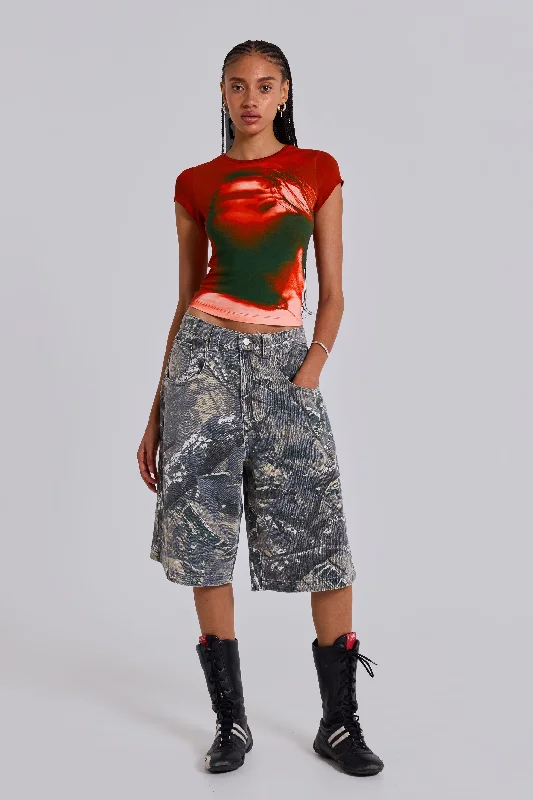 Flare Leg Women's Satin Trousers for a Glamorous Night OutForest Camo Colossus Jorts Flare Leg Women's Satin Trousers for a Glamorous Night OutForest Camo Colossus Jorts