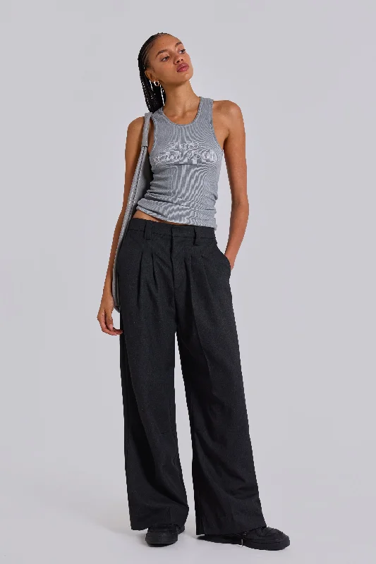 Plus Size Women's Pleated Front Dress Pants for Office WearGoliath Charcoal Suit Pants Plus Size Women's Pleated Front Dress Pants for Office WearGoliath Charcoal Suit Pants