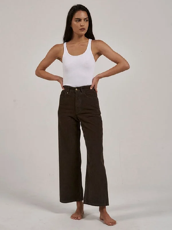 Plus Size Women's Patchwork - Design Jeans for a Unique AppearanceHolly Cord Pant - Tarmac Plus Size Women's Patchwork - Design Jeans for a Unique AppearanceHolly Cord Pant - Tarmac