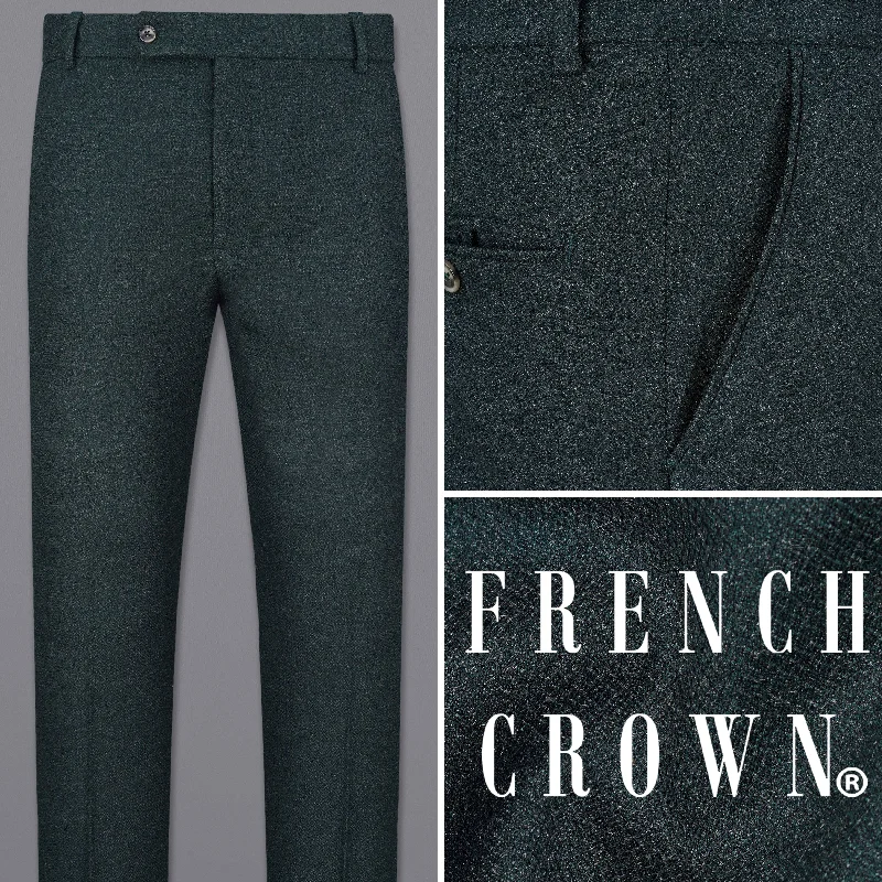 Cropped Women's Corduroy Pants in Autumn ColorsOuter Space Green Pant