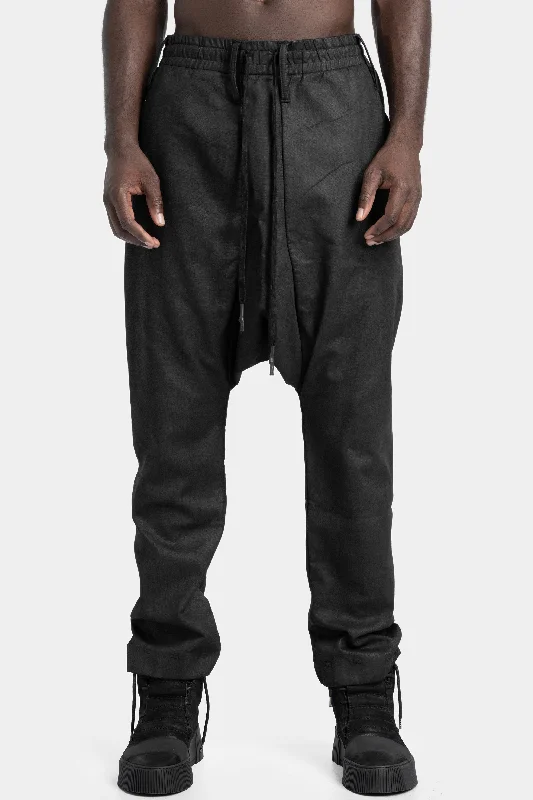 Bell - Bottom Style Women's Denim Pants with Embroidered DetailsP33 - Drop crotch coated sweatpants Bell - Bottom Style Women's Denim Pants with Embroidered DetailsP33 - Drop crotch coated sweatpants
