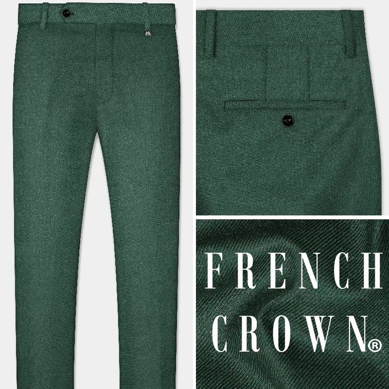 Plantation Green Tweed  Pant