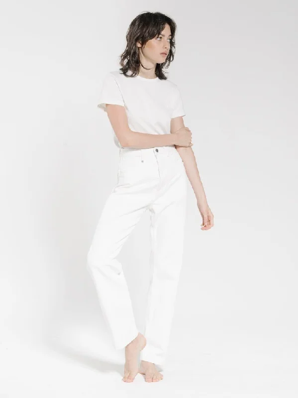 Plus Size Women's Pleated Front Dress Pants for Office WearPulp Jean - Optic White