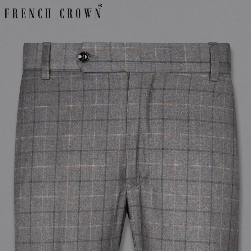 Cropped Women's Corduroy Pants in Autumn ColorsScorpion Grey Super fine Plaid Woolrich Pant Cropped Women's Corduroy Pants in Autumn ColorsScorpion Grey Super fine Plaid Woolrich Pant
