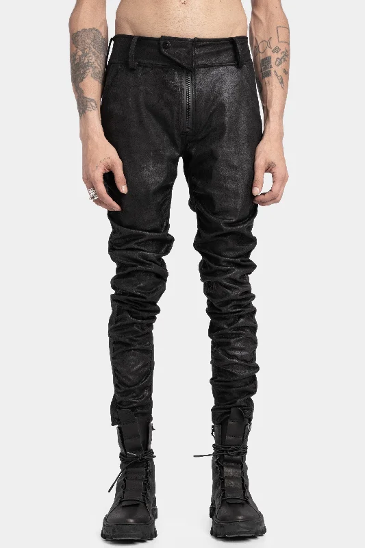 Bell - Bottom Style Women's Denim Pants with Embroidered DetailsSlim vegan leather recoil pants Bell - Bottom Style Women's Denim Pants with Embroidered DetailsSlim vegan leather recoil pants