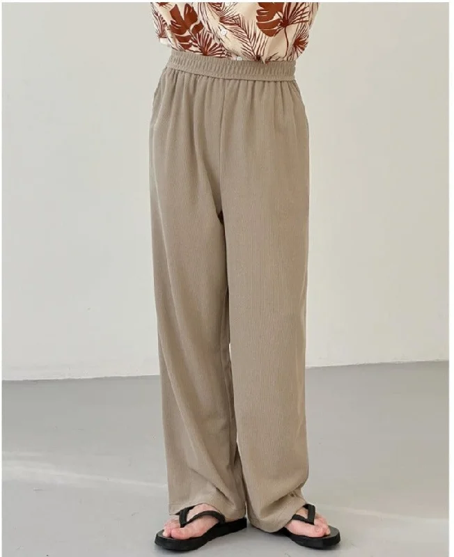 Plus Size Women's Metallic - Finish Joggers for a Stylish LoungeStraight Drape Knitted Pants Plus Size Women's Metallic - Finish Joggers for a Stylish LoungeStraight Drape Knitted Pants