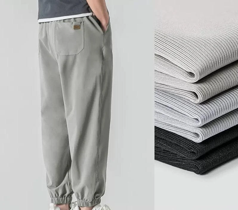 Tapered Leg Women's Wool Blend Trousers for WinterSummer Lightweight Jogging Pants