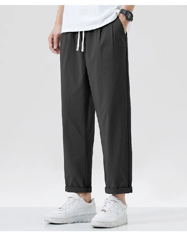 Summer Thin Fabric Cropped Casual Pants