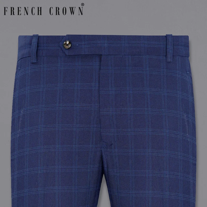 Tuna Blue Plaid Pant