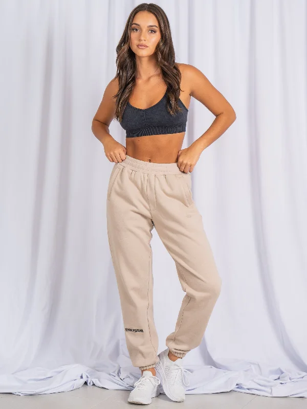 Plus Size Women's Pleated Front Dress Pants for Office WearUnisex Track Pants - Sand Plus Size Women's Pleated Front Dress Pants for Office WearUnisex Track Pants - Sand