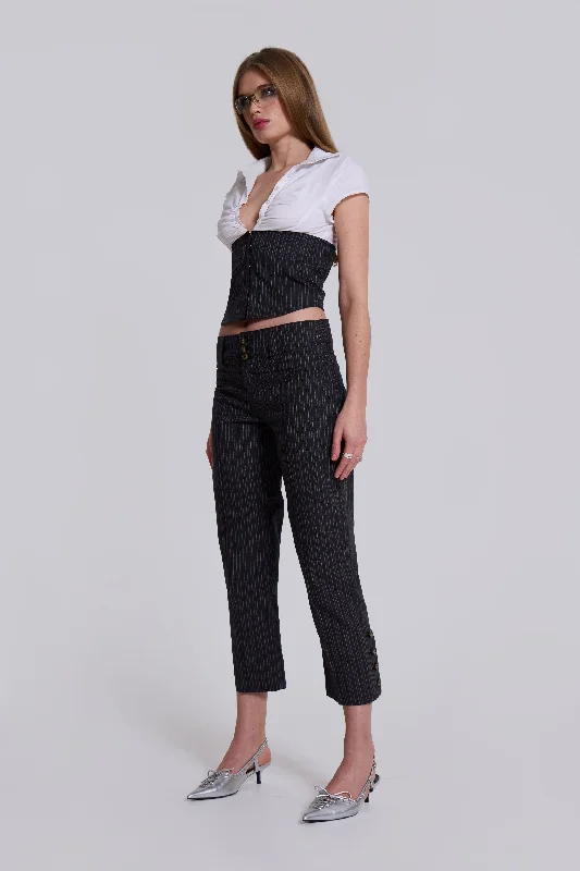 Wide - Leg Women's Chiffon Palazzo Pants for a Flowy AppealWednesday Capri Suit Trousers Wide - Leg Women's Chiffon Palazzo Pants for a Flowy AppealWednesday Capri Suit Trousers