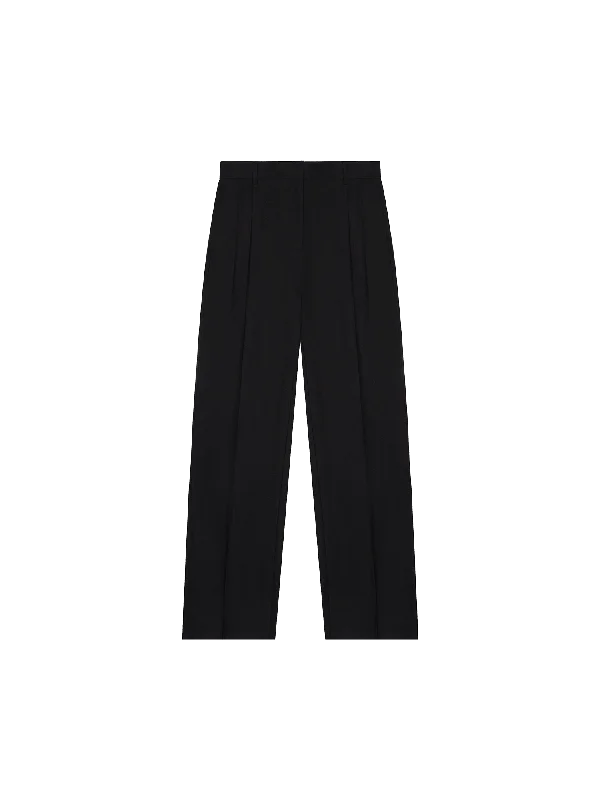 Plus Size Women's High - Waisted Bootcut Jeans in Distressed StyleDNA Women's FrutFiber Tailored Trousers—black Plus Size Women's High - Waisted Bootcut Jeans in Distressed StyleDNA Women's FrutFiber Tailored Trousers—black