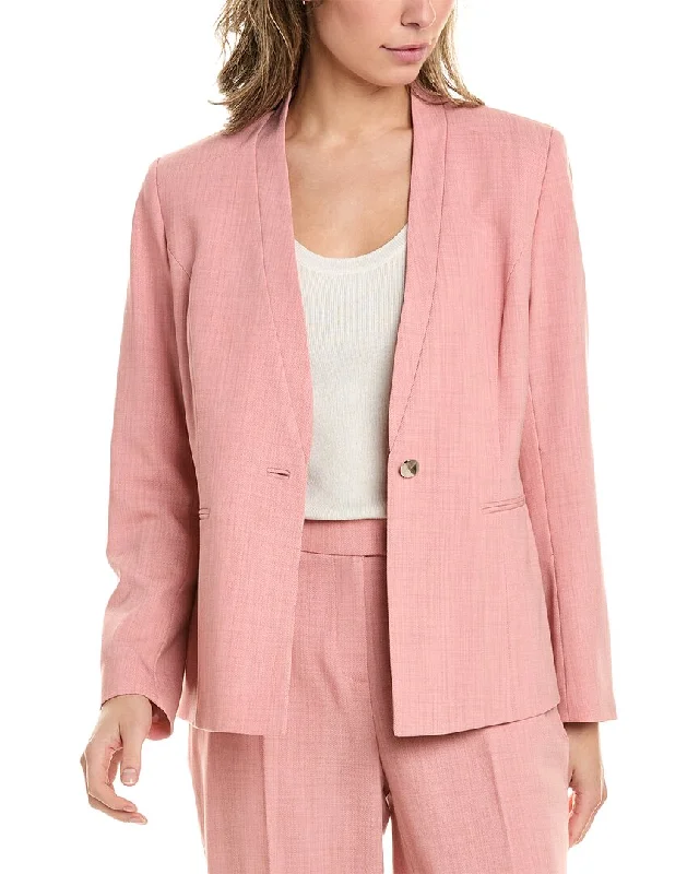 Single - Breasted Women's Tweed Blazers with Gold Buttons for a Classic LookAnne Klein Jacket Single - Breasted Women's Tweed Blazers with Gold Buttons for a Classic LookAnne Klein Jacket