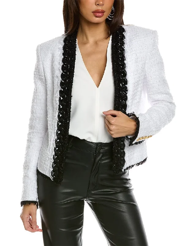 Balmain Side To Side Silicon Chain Tweed Jacket