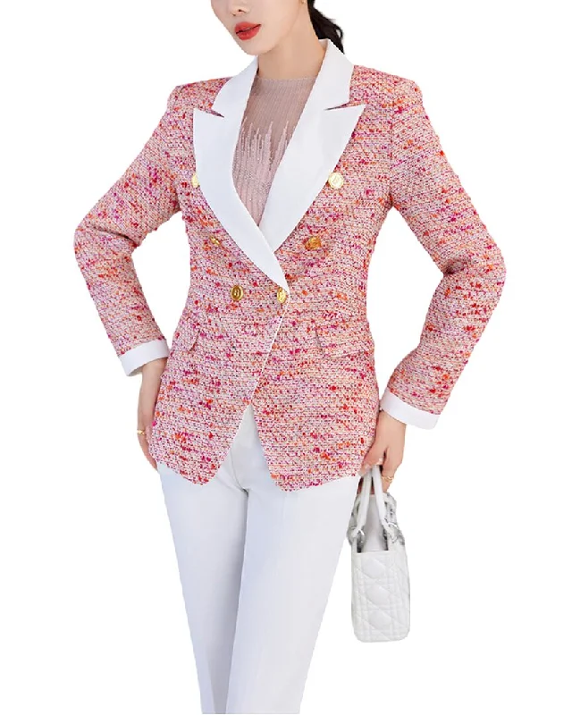 Women's Notched Lapel Blazers in Beige for a Timeless OutfitKaimilan Blazer