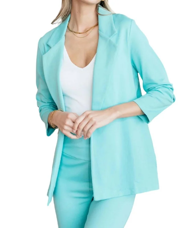 Magic 3/4 Blazer In Aqua