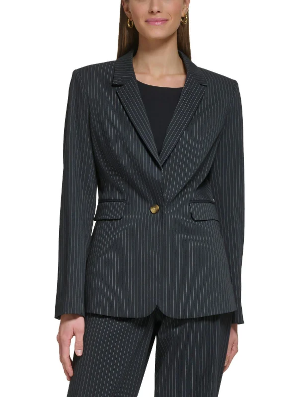 Double - Breasted Women's Leather Blazers in Taupe for an Edgy LookPetites Womens Pinstripe Knit One-Button Blazer Double - Breasted Women's Leather Blazers in Taupe for an Edgy LookPetites Womens Pinstripe Knit One-Button Blazer