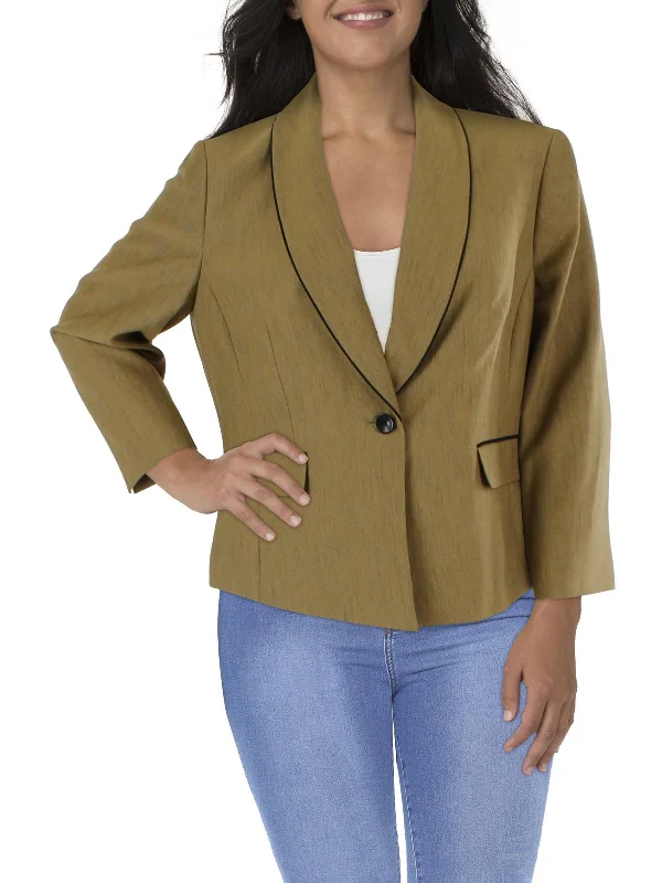 Oversized Women's Checkered Blazers in Black and White for a Trendy StylePlus Womens Herringbone Long Sleeves One-Button Blazer Oversized Women's Checkered Blazers in Black and White for a Trendy StylePlus Womens Herringbone Long Sleeves One-Button Blazer