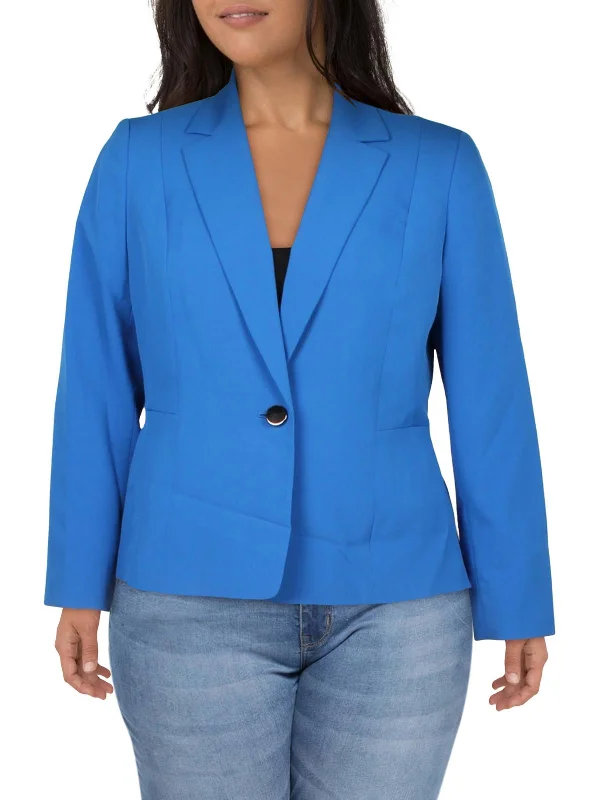 Womens Professional Career One-Button Blazer