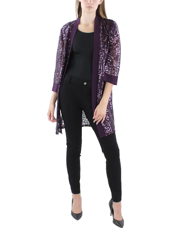 Women's Peplum Blazers in Emerald Green for a Stylish Work AttireWomens Sequined Collareless Open-Front Blazer Women's Peplum Blazers in Emerald Green for a Stylish Work AttireWomens Sequined Collareless Open-Front Blazer