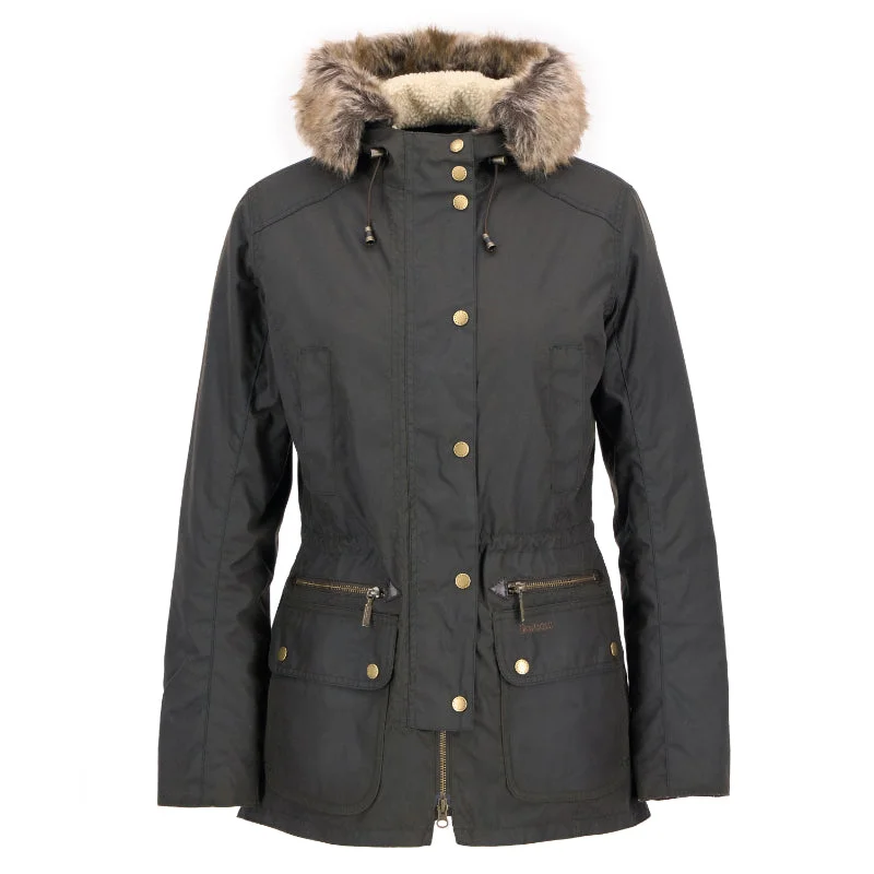 Women's longline double - breasted camel coats for a sophisticated lookBarbour Ladies Kelsall Wax Parka Jacket - Olive / Classic Women's longline double - breasted camel coats for a sophisticated lookBarbour Ladies Kelsall Wax Parka Jacket - Olive / Classic