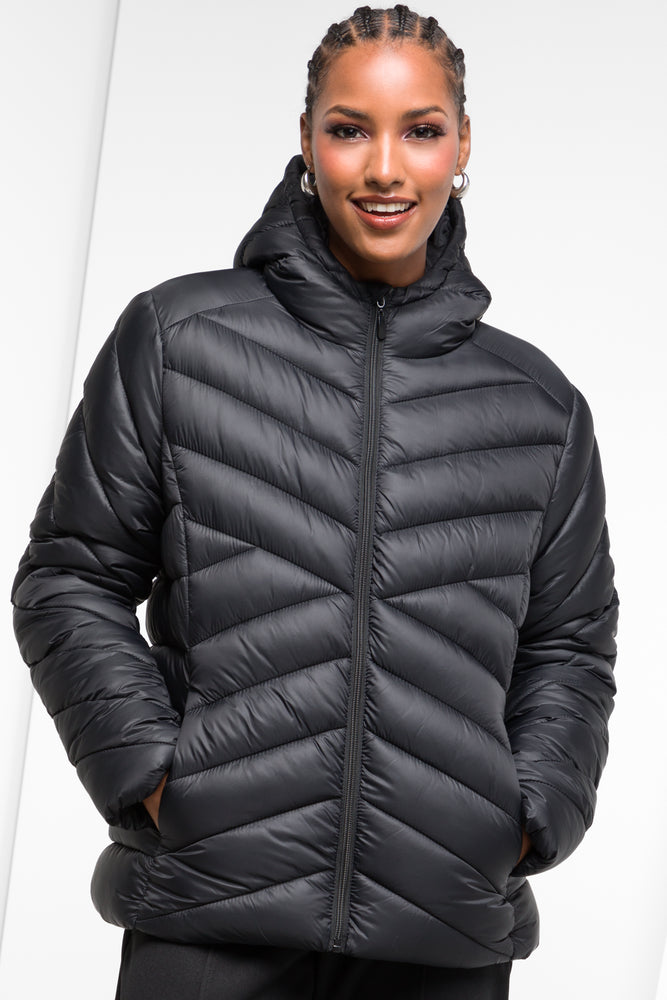 Basic Puffer Jacket Black