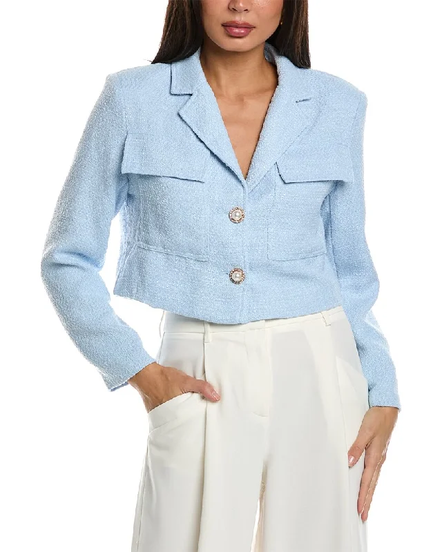 Mid - length women's down coats in a slim fit for a modern and sleek appearanceGracia Tweed Crop Jacket Mid - length women's down coats in a slim fit for a modern and sleek appearanceGracia Tweed Crop Jacket
