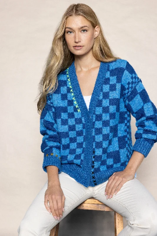 color block women cardigan with bold huesCHECK ME OUT