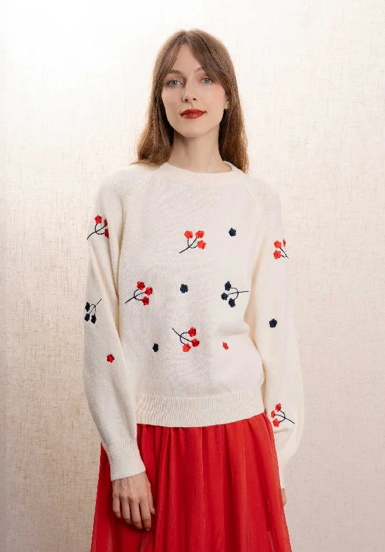 long length women cardigan with side slitsPullover 836 White